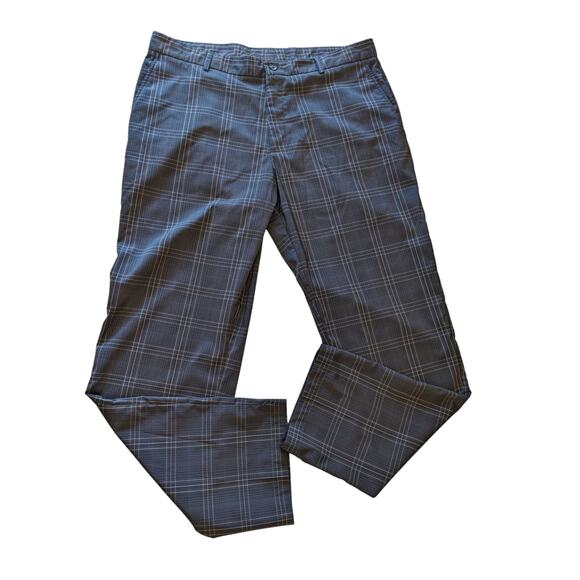 Slazenger Pants Mens 38x32 Plaid Golf Trousers Stretch Polyester Spandex Stretch - Picture 10 of 13